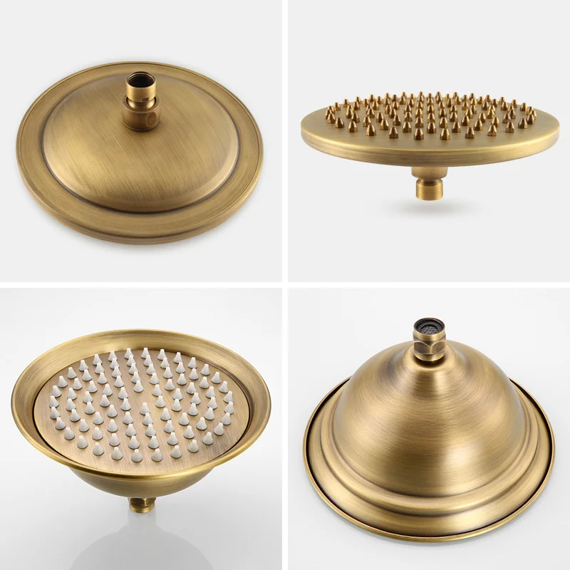 Antique Bronze Shower Head Hand Shower Hand Spray Shower Holder Copper Bathroom Antique Bathroom Accessories ELS2004