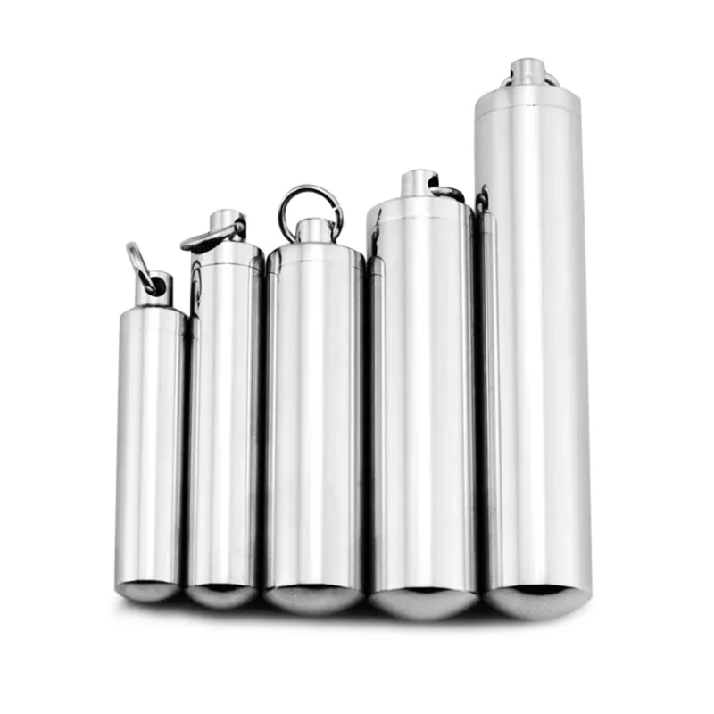 EDC Titanium Steel Sealed Bottle Creative Stainless Steel Multi Waterproof Storage Portable Mini Perfume Bottle