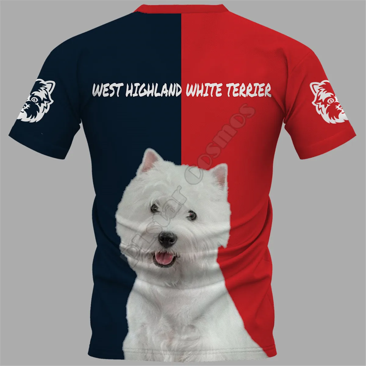 Best Friend West Highland White Terrier 3D Printed t shirts women for men Summer Casual Tees Short Sleeve T-shirts Short Sleeve