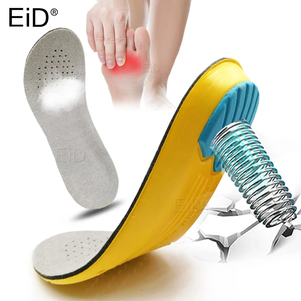 EiD Plus size Shoe Inserts Pad Soft Sport Insoles Memory Foam Breathable Outdoor Running Silicone Gel Cushion Orthopedic Insoles