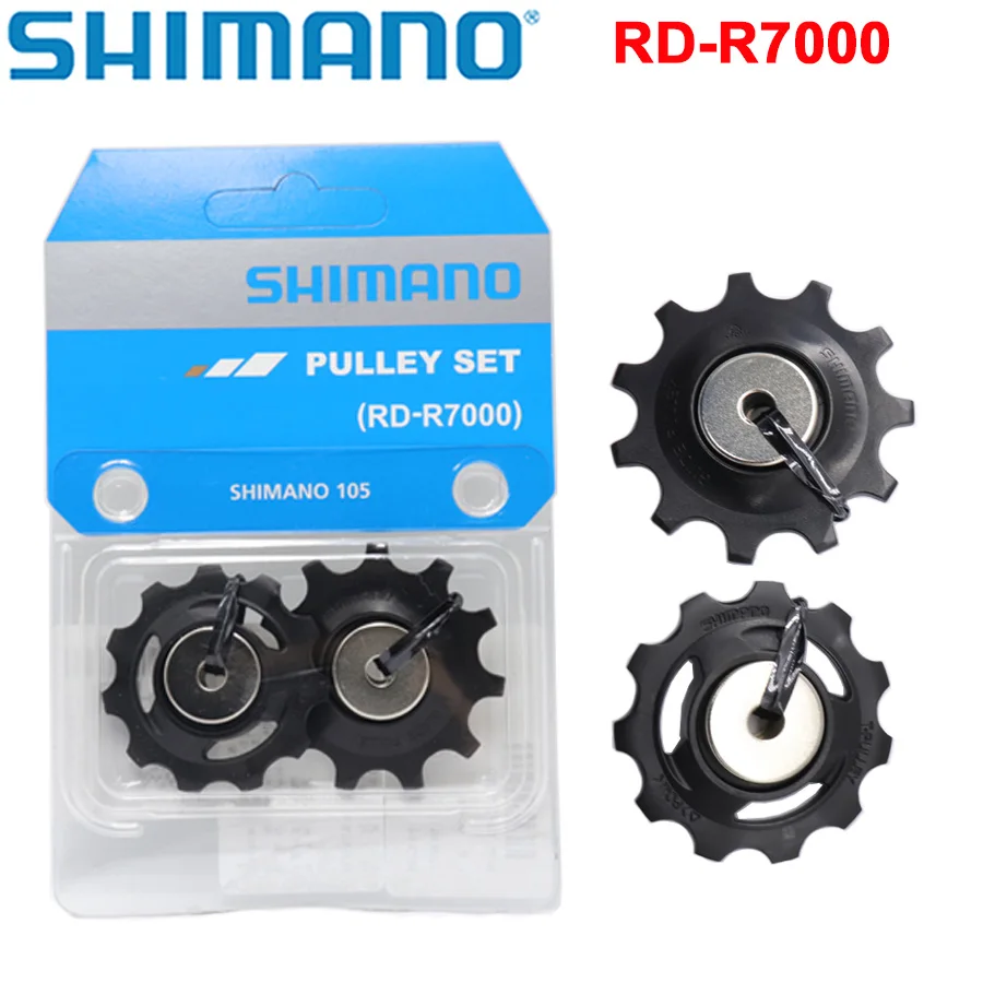 SHIMANO 105 RD-R7000 Road Bicycle Guide & Tension Pulley Set for RD-R7000 Jockey Wheels Bike Parts