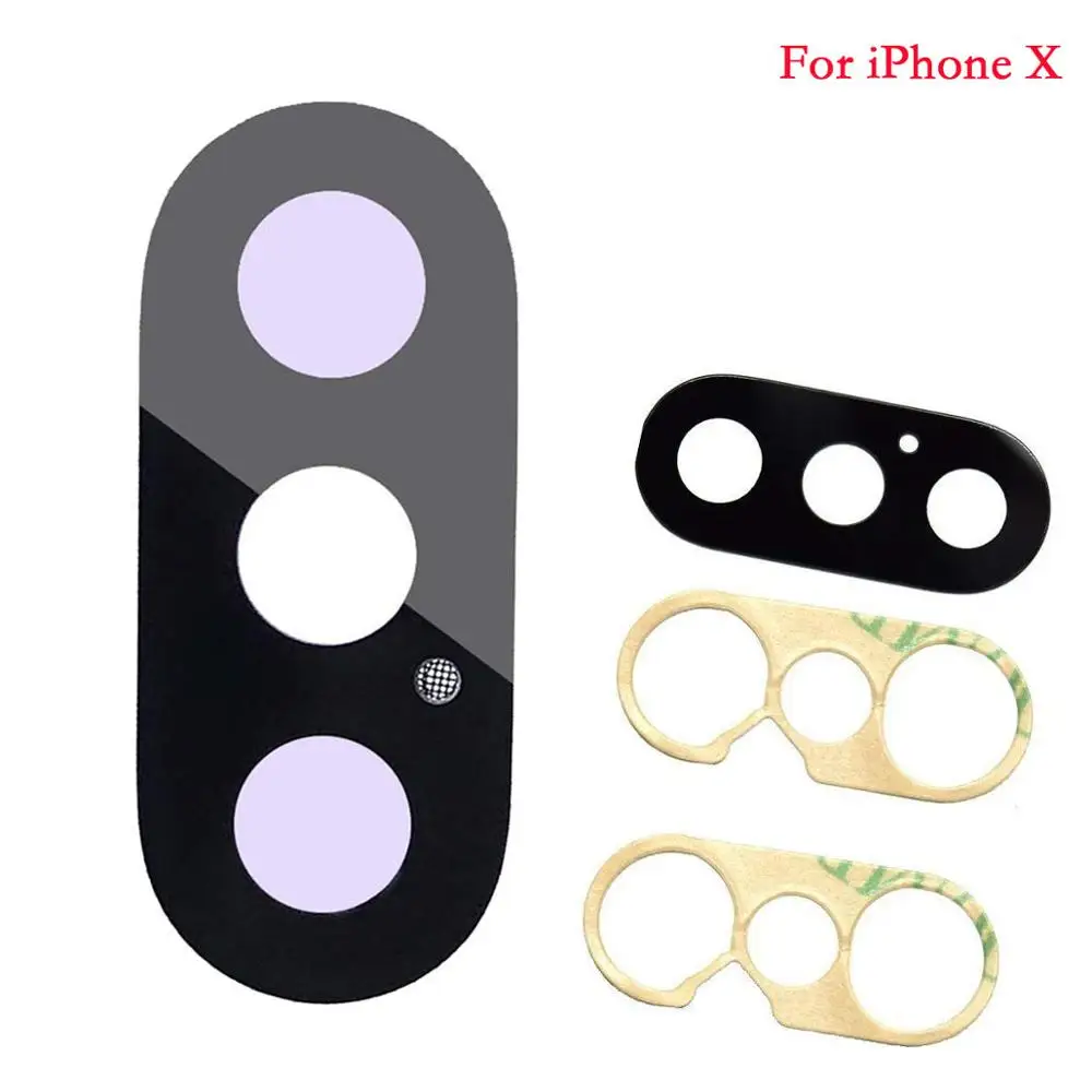 for Apple iPhone X XS Max XR Replacement Rear Glass Back Camera Lens Part And 3m Adhesive