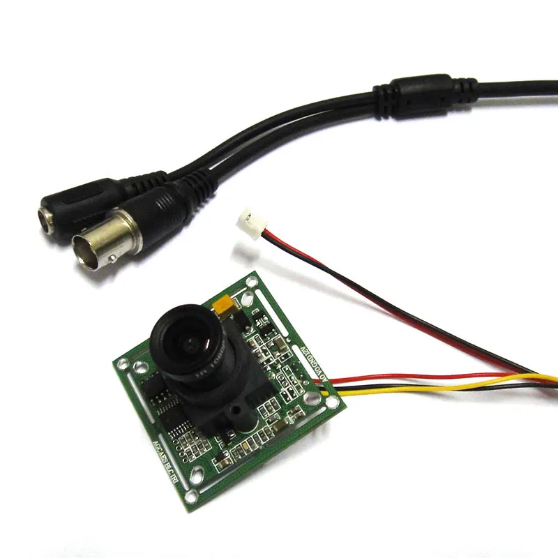 

1/3" 420TVL CCD IR Color CCTV Camera Board PCB mainboard analog with 1080p lens