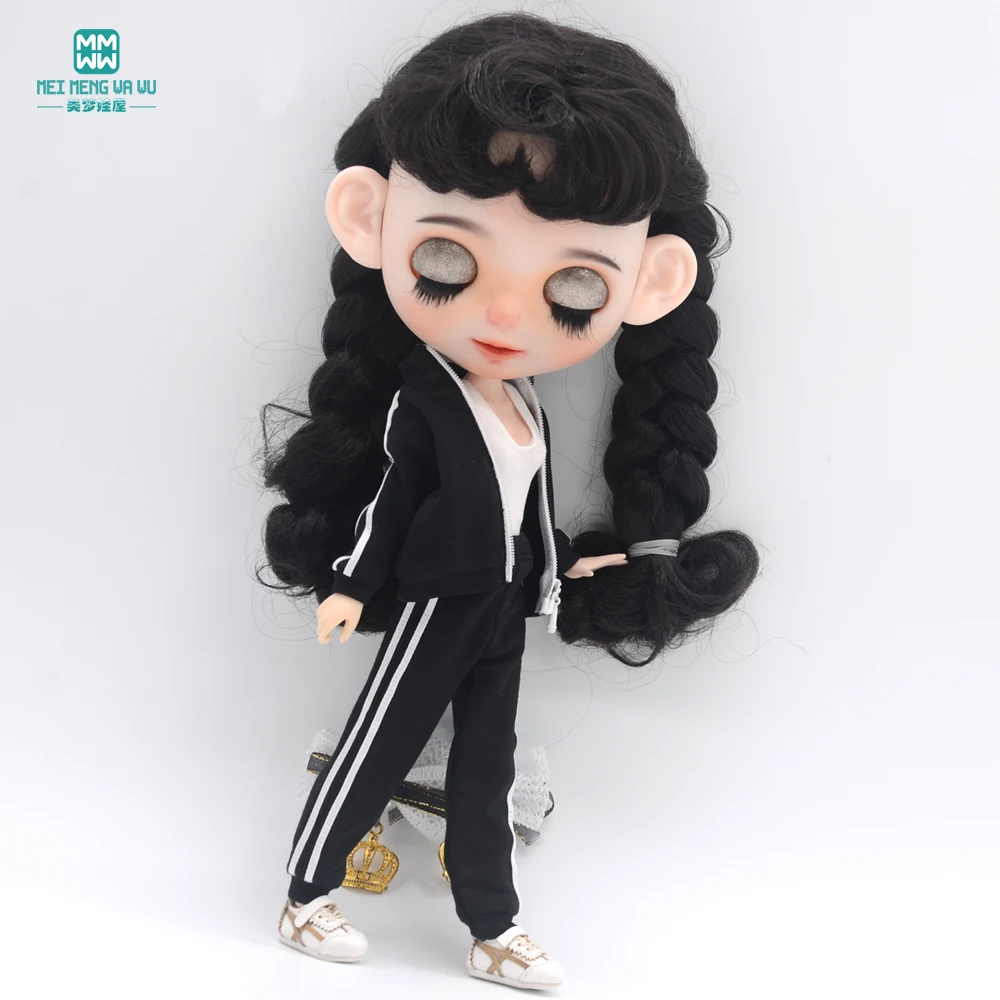 Clothes for doll fits Blyth Azone OB22 OB24 doll accessories Fashion jacket set shoes jumpsuit toys gift