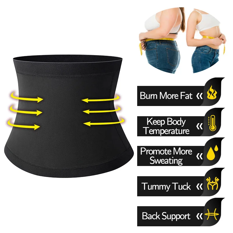 Fitness Wicking Belt Waist Trainer Sports Belt Support Body Sculpting Weight Loss Fitness Wicking Belt Weight Loss Belt