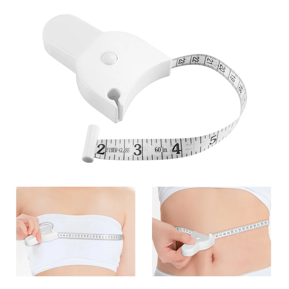 150cm / 60 inch cute clothes measuring ruler portable mini plastic children's height measuring tape measure telescopic ruler