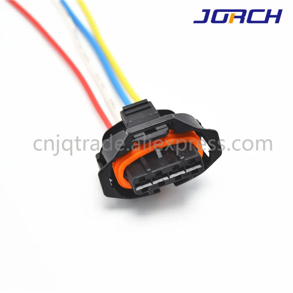 1pc 4pin automotive waterproof 3.5mm Boschs electric plug wiring harness connector with 20cm cable for Ford