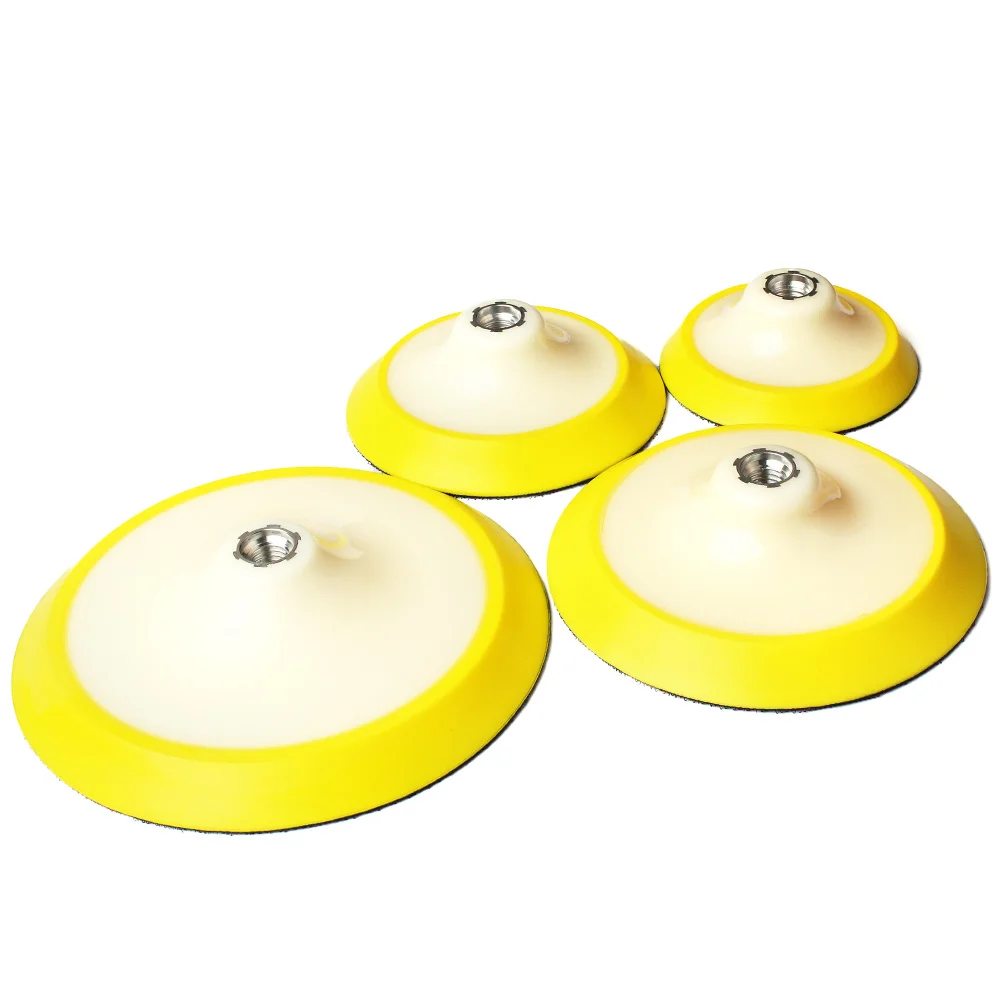 1/2/3/4/5/6/7" Plastic Backing Pad Car Wax Sanding Pad Hook Loop Sander Backer Plate For Angle Grinder Dual Action Car Polishing