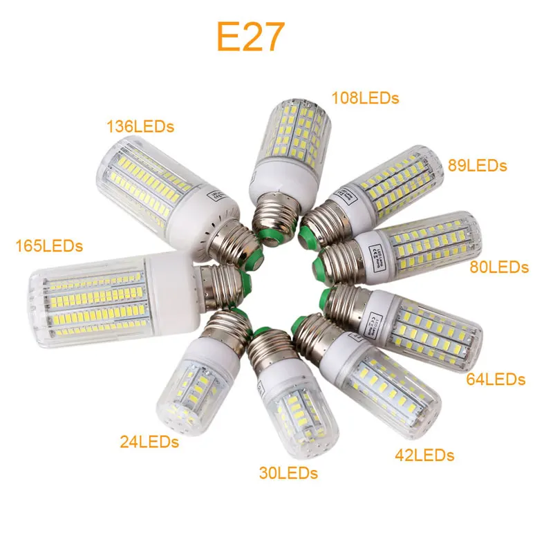 Energy Saving LED Corn Lights E27 Screw 5730 LED Bulbs 7W 20W 30W 40W 45W Lampada Ampoule Lighting Leds Lamp Bombillas Bulb
