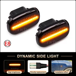 2pcs LED Dynamic Side Marker Turn Signal Lights For Toyota Avensis Verso Carina Celina Corolla Camry Caldina Harrier Hilux IPSUM