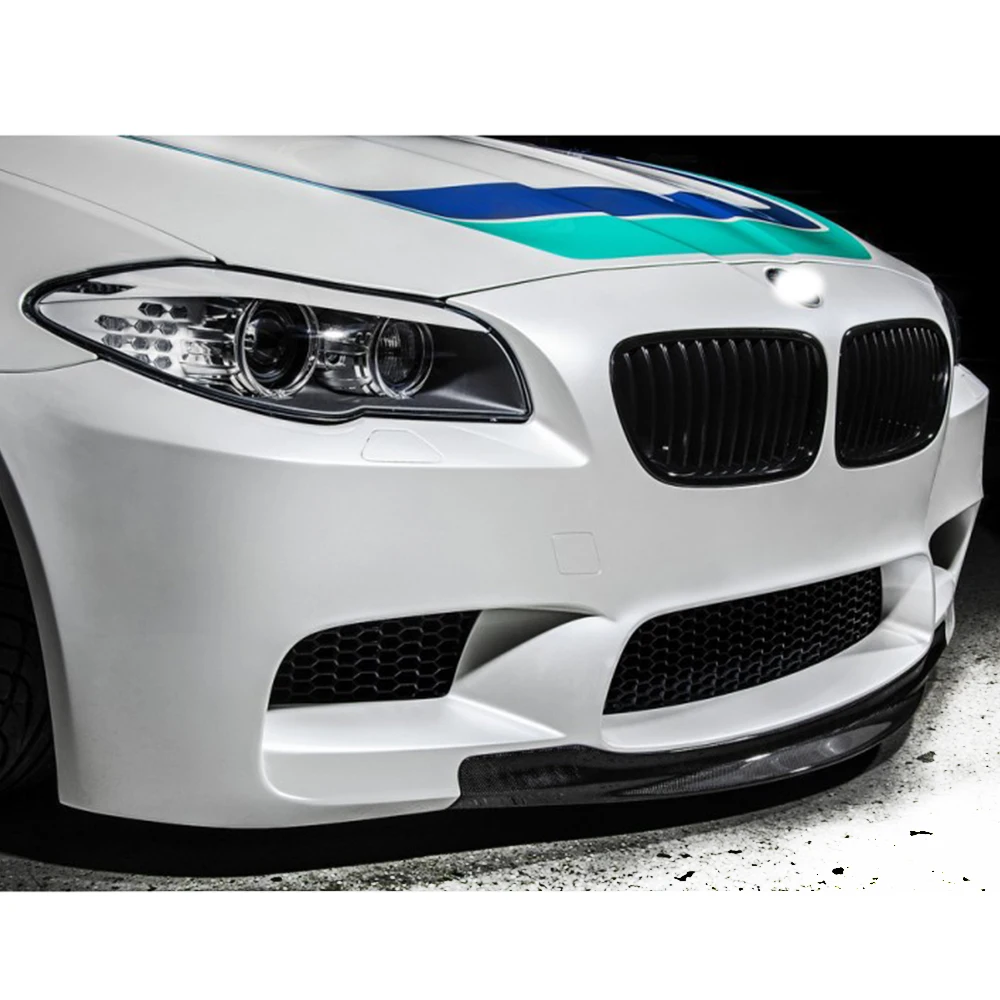 RPK Style Carbon Fiber Front Bumper Chin Lip for BMW F10 Oirignal M5 2010 - 2016