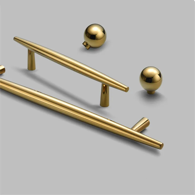 

Modern RGP Gold Zinc Alloy Handles for Furniture Drawer Handle Pulls Kitchen Cabinet Knobs and Handles Kitchen Handles