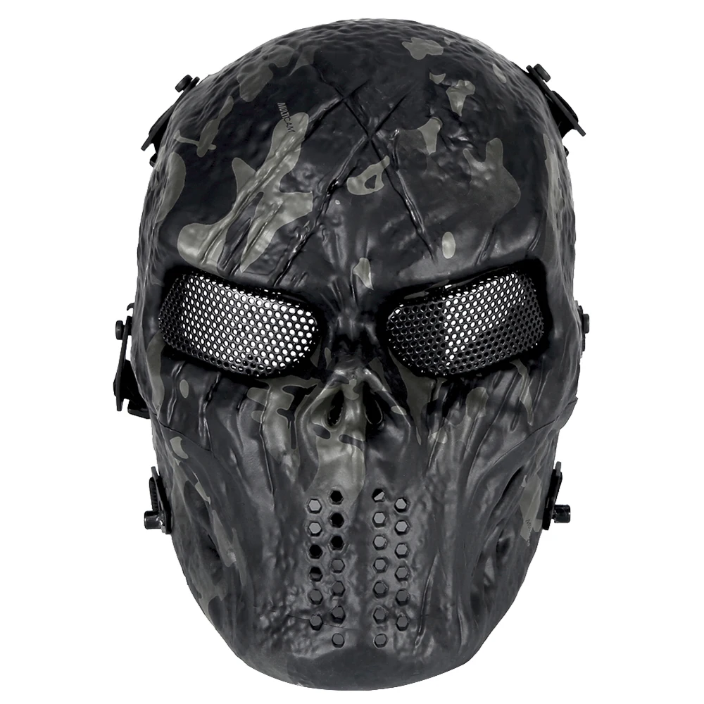 Airsoft Tactical Paintball czapka kominiarka polowanie CS strzelanie ochrona wojskowa maska czaszki Outdoor Combat Army Wargame Mask