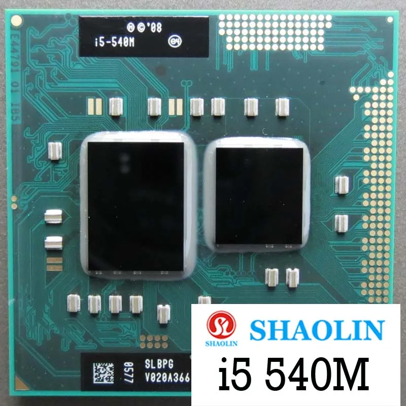 i5-540M i5 540M SLBPG SLBTV 2.5 GHz Dual-Core Quad-Thread CPU Processor 35W Socket G1/ rPGA988A Original SHAOLIN Official Versio