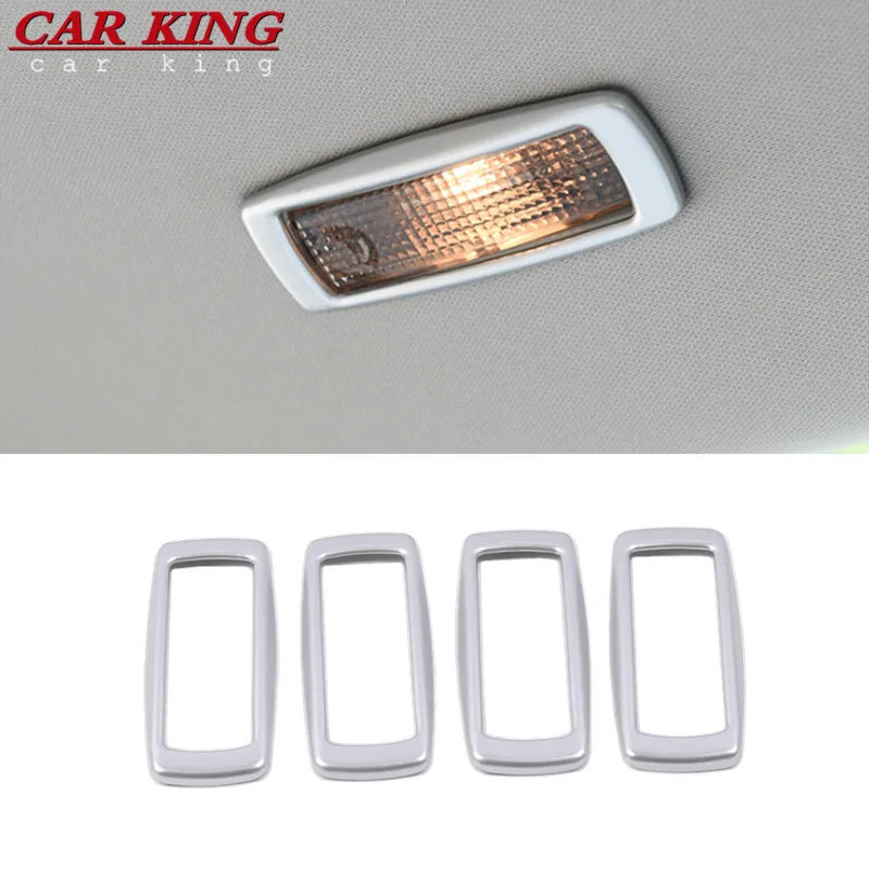 

For Skoda Kodiaq 2017 2018 2019 ABS Matte Car rear reading Lampshade Cover Trim Stickers decoration car styling accessories 4pcs