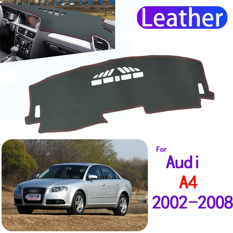 

PU Leather Dashmat Dashboard Cover Mat Carpet Car-Styling accessories for Audi A4 B6 B7 2002-2008 S-line