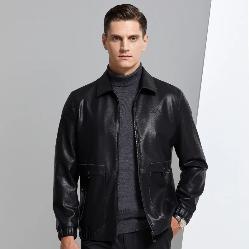 Men's leather jackets Men's Motorcycle Jacket Casual jacket