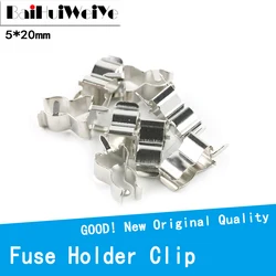 100PCS/Lot  PCB Soldering Mount 5x20mm Fuse Holder Clip Chassis 5*20mm  Glass Quick Fast Blow Fuses Welding Holder