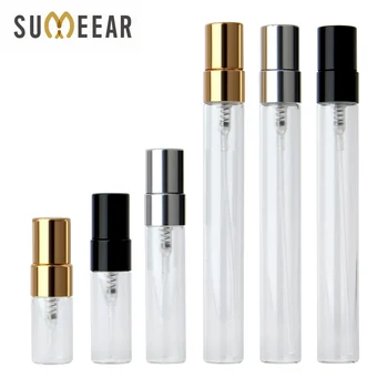 100 ชิ้น/ล็อต 2 ml/3 ml/5 ml/10 ml ขวดน้ําหอมรีฟิลขวดสเปรย์เปล่า Atomizer ขวดน้ําหอม