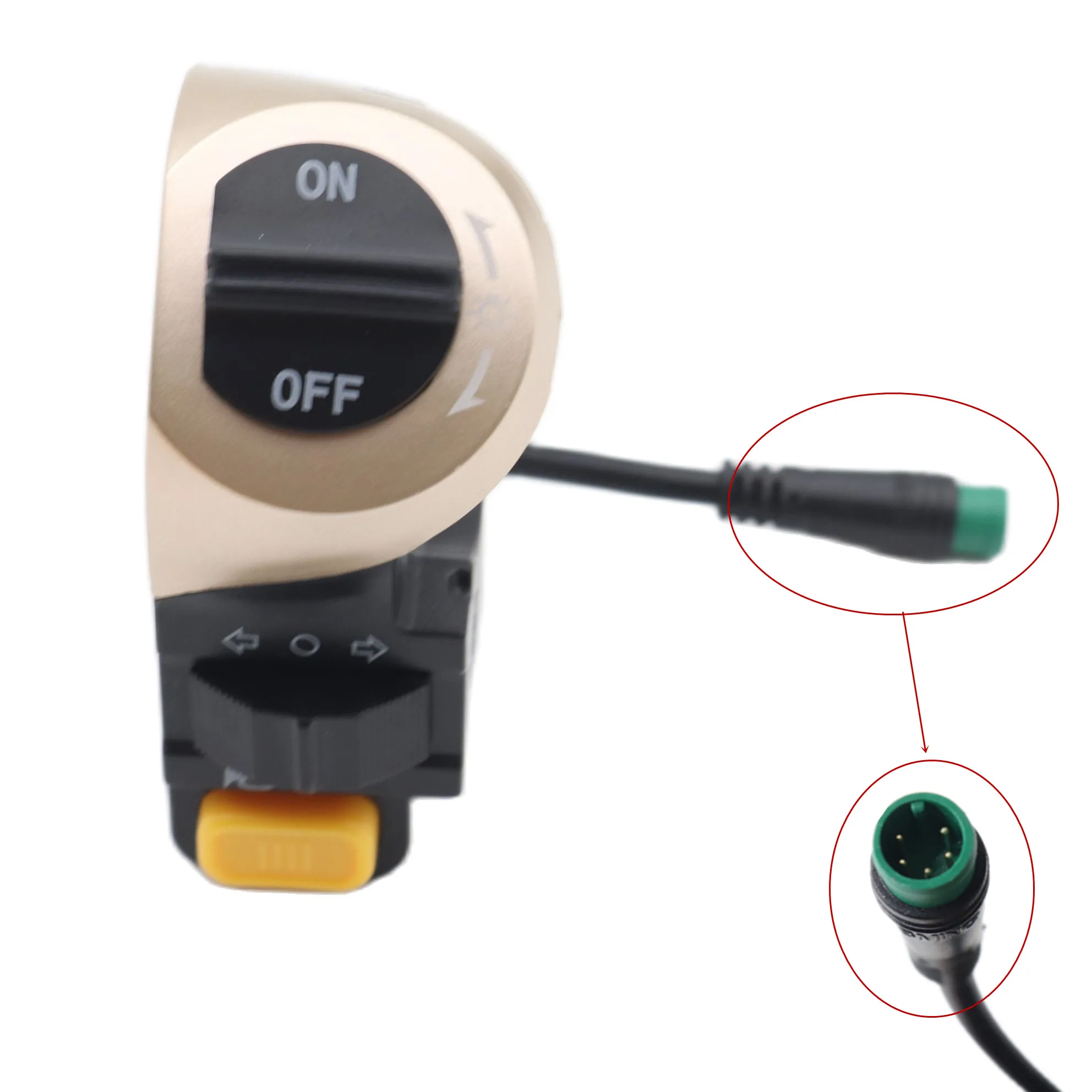 Light Handlebar Controller Electric Scooter Handlebar Switch E-scooter Turn Signals On/Off Button Light Switch for Kugoo M4 Pro