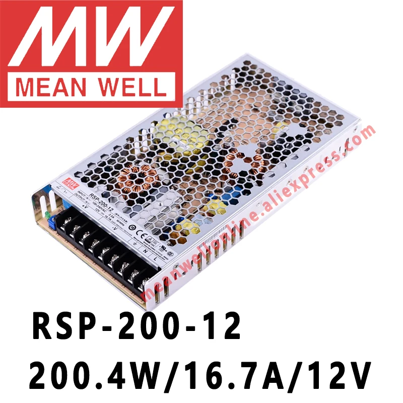 

Mean Well RSP-200-12 meanwell 12VDC/16.7A/200W Single Output with PFC Function Power Supply online store