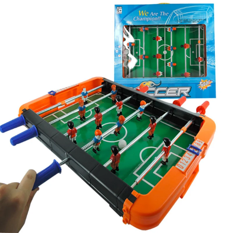 

Portable Mini Table Football Soccer Game Set Parent-child interaction Toys with 2 Balls & Score Keeper for Adults Kids