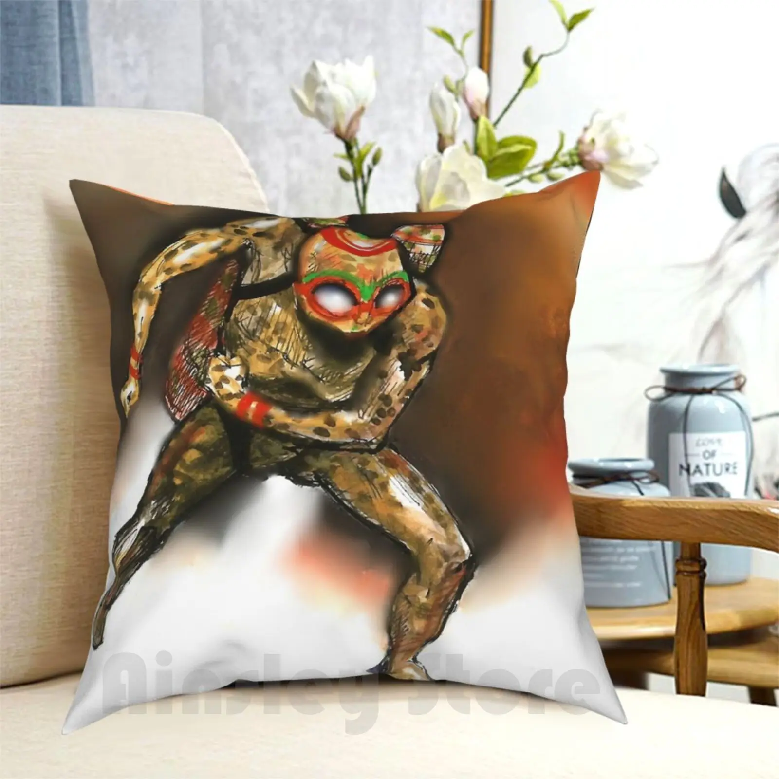 Manfrog & The Jet Pack Pillow Case Printed Home Soft DIY Pillow cover Superhero Frogman Flying Cartoon Comic