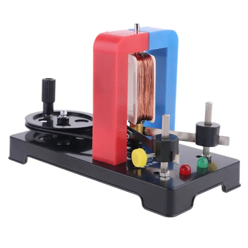 Labs Demonstration Motor for DC Electric Generator DIY Hand-cranked Electricity Generator Physical Science Experiment Pr