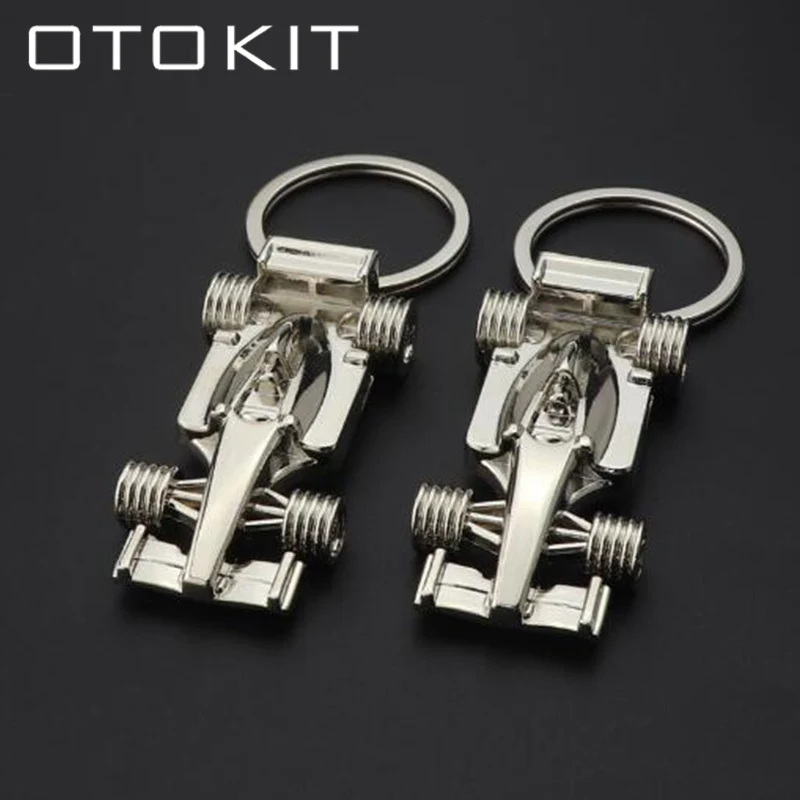 OTOKIT-Llavero con diseño de coche de carreras de Fórmula 1, llavero de moda, anillo para VW, Golf, Renault, Klod, Skoda, Octavia, Ferrari