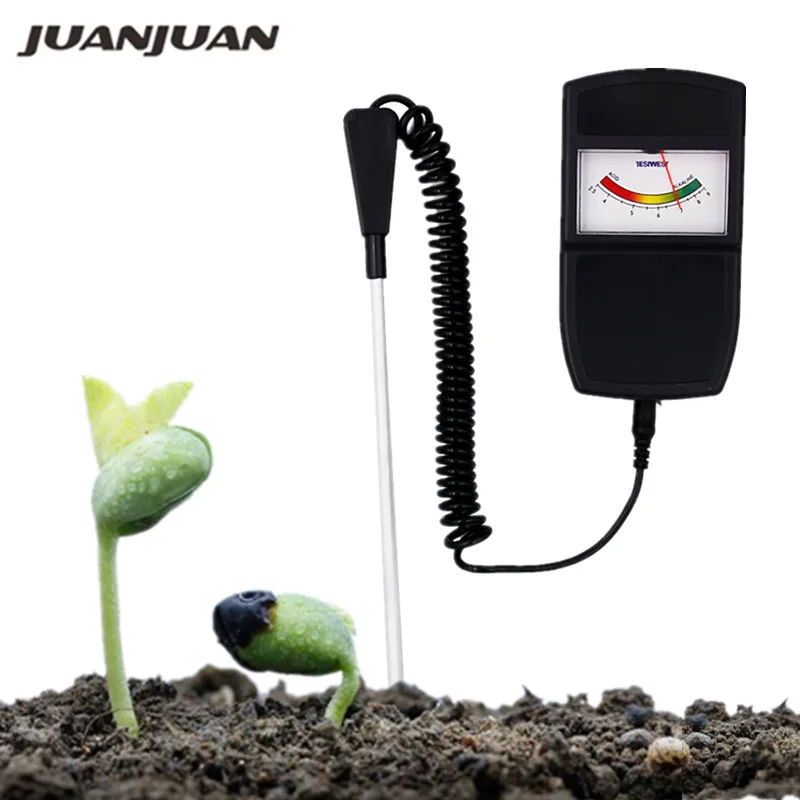 Soil PH Meter Plant Flowers Pointer Type Outdoor Soil Detector PH Tester Acidity Meter Analyzer for Garden 20%off