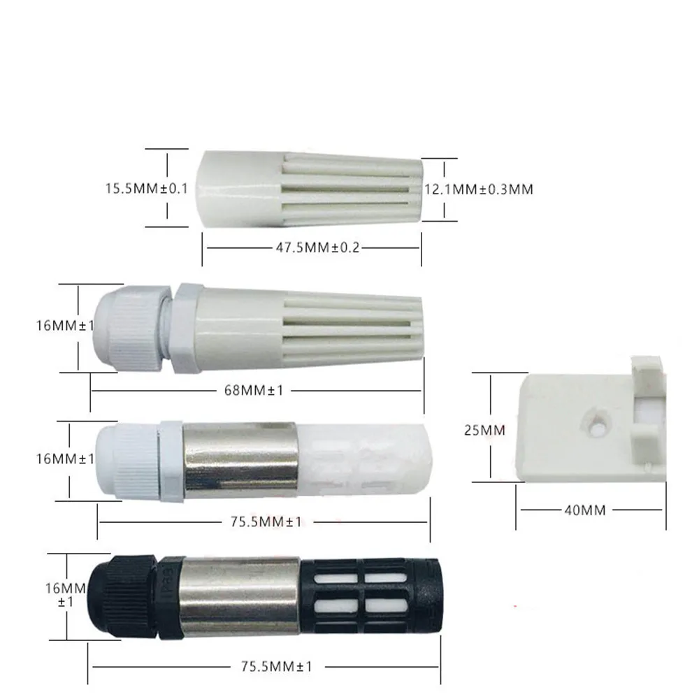 Imagem -06 - Taidacent Modbus Rtu Plc Sensor de Umidade Temperatura Transmissor Sonda Registador Dados para Zigbee Wifi Lora