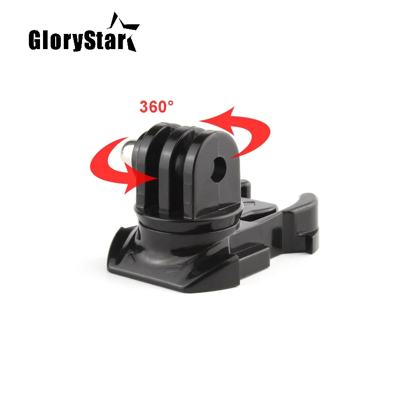 

360 Degree Rotate Quick Release Buckle Vertical Swivel Mount for GoPro Hero 8 7 6 5 4 3+ 3 2 for SJCAM for Xiaomi Yi Camera MAX