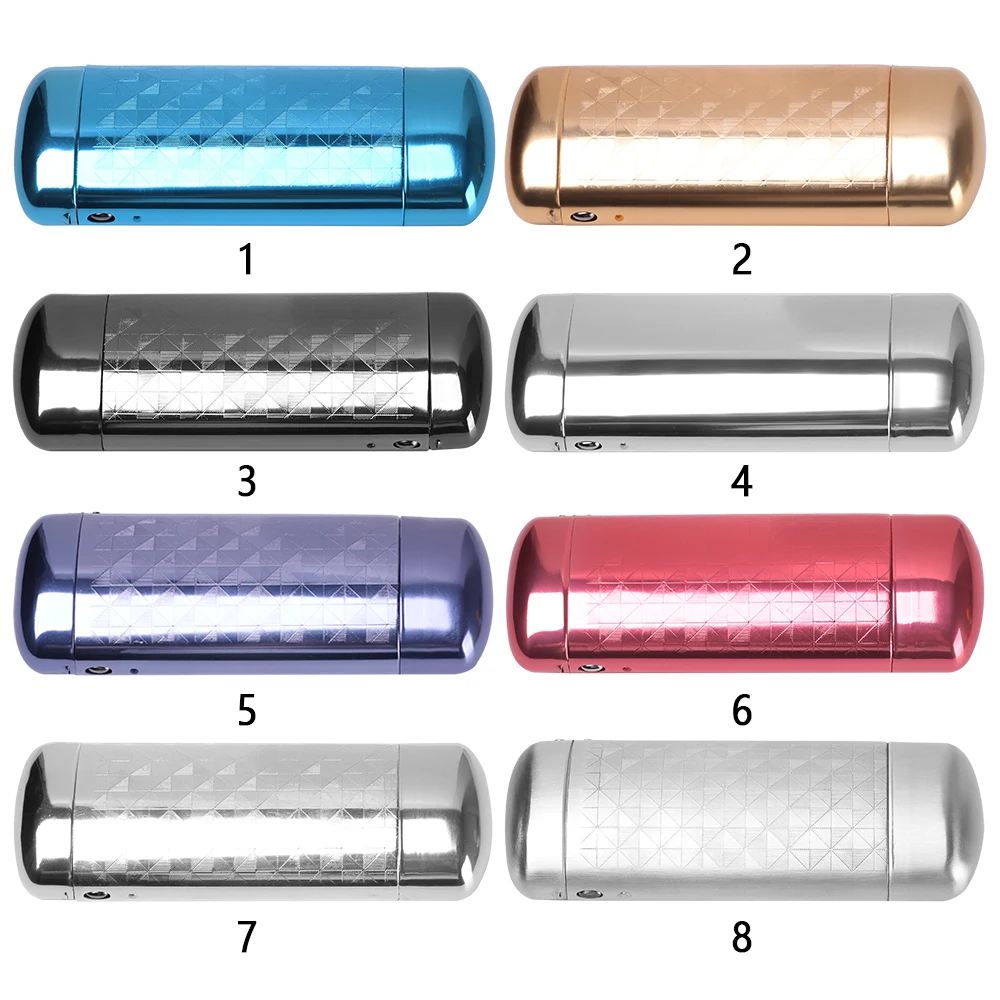 New Fashion Hard Metal Aluminum Lattice Glasses Case Capsule Flip Top Eyeglasses Case Protector For Glasses Storage Tools