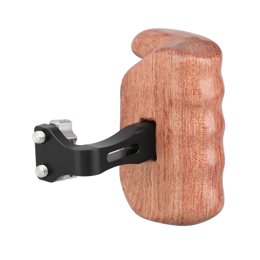 Kayulin Dslr Wooden Camera Handgrip With Invertible 1/4