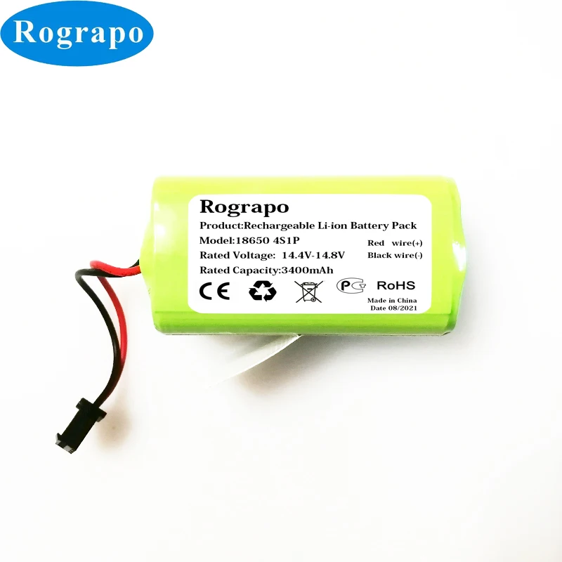 New 14.4V 3400mAh Li-Ion Replacement Battery For Iseelife PRO3S 1300pa Smart Robot Vacuum Cleaner