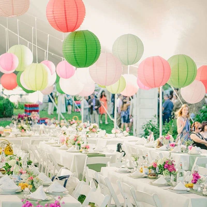 

12" 30cm Multi Color Chinese Paper Lantern Hangings Ornament For Wedding Xmas New Year Decorations Free Shipping