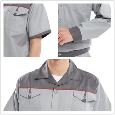 Summer long sleeve smock half sleeve men and women suit engineering labor insurance clothing