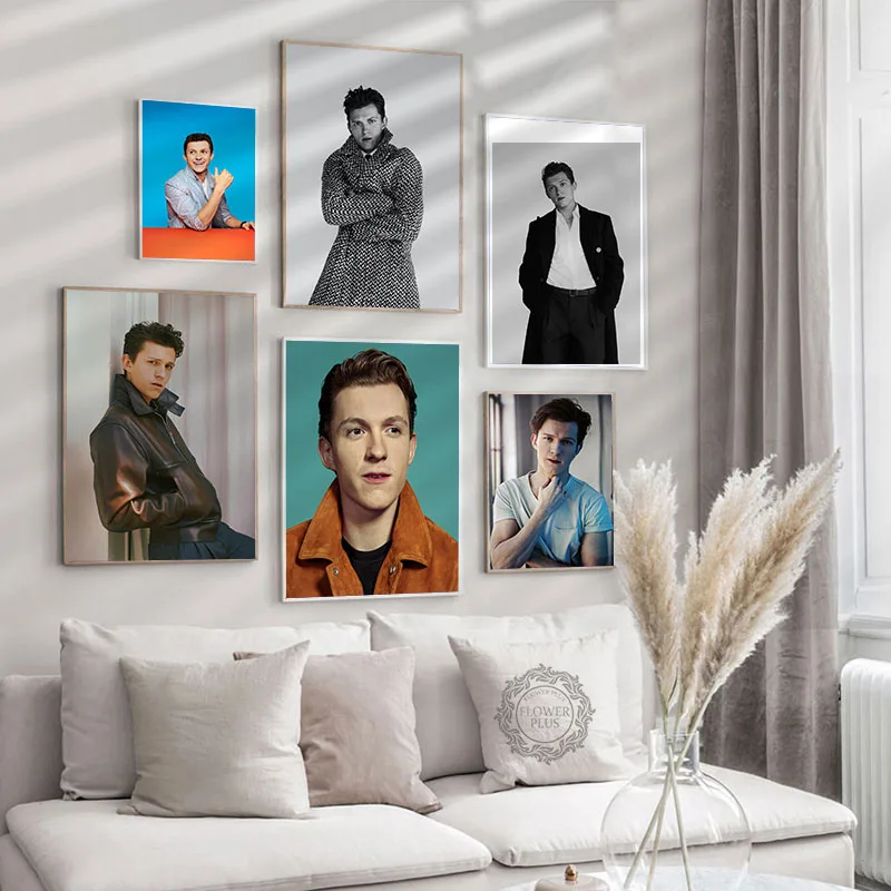 British Movie Tv Star Tom Holland Posters Wall Art Decor Picture Modern Home Decor Living Room Decoration Canvas Poster Painting