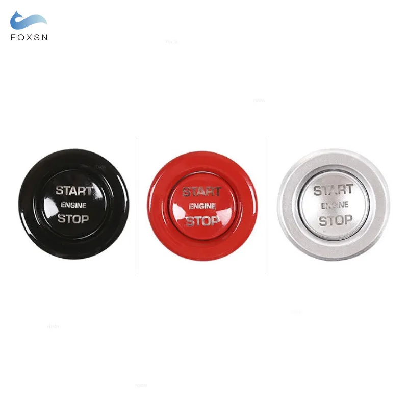 For Land Rover Discovery Sport LR5 Range Rover Sport Vogue Evoque Part ABS Red/Silver/Black Car Engine Start Stop Button Cover