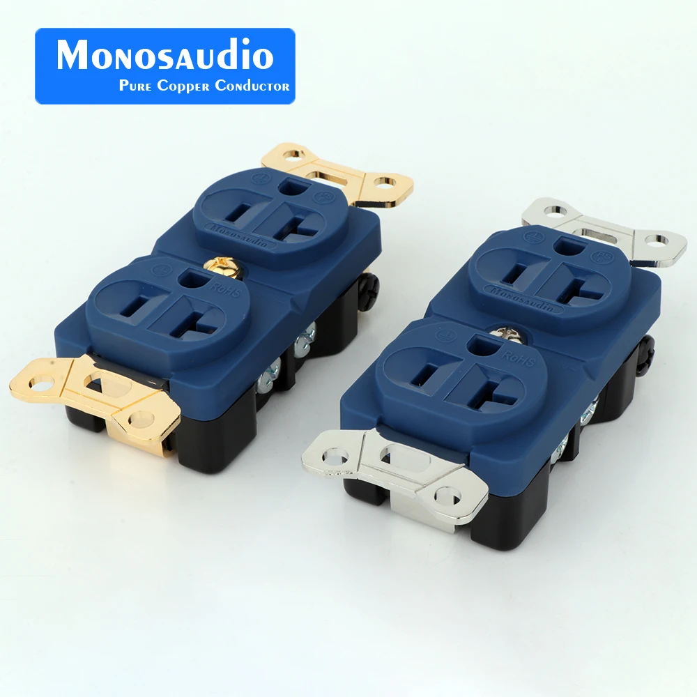 

Monosaudio DP-2(G)/DP-2(R), чистая медь, позолоченная, дуплексная настенная розетка переменного тока, настенная розетка, розетка распределителя питания переменного тока, США