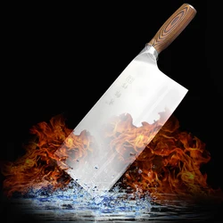 8 inch Chinese Kitchen Knife 9CR15MOV Steel China Utility Chef Kitchen Knife Family Gift Cook Cleaver Vegetable Chopping Knives
