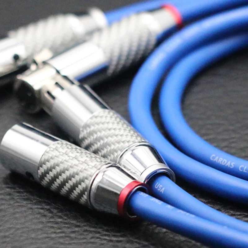 Hi-Fi разъем XLR из углеродного волокна, прозрачный световой провод, аудиоусилитель, CD, DVD-плеер, динамик, XLR, соединительные сбалансированные кабели
