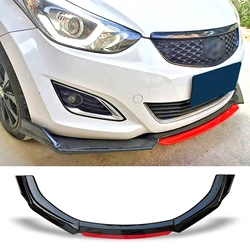 Front Bumper Spoiler for Hyundai Elantra 2012 2013 2014 2015 Protector Plate Lip Body Kit Carbon Surface Chin Shovel