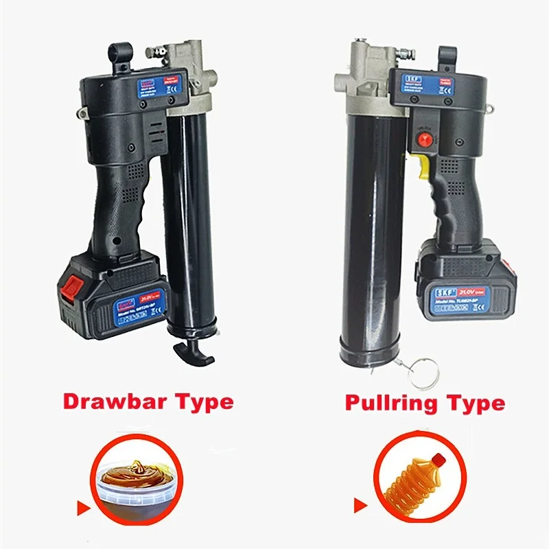 24V 21V High Voltage Portable Upgraded Double Lithium Battery Lubrication Equipment Electric Grease Gun LCD Power Display