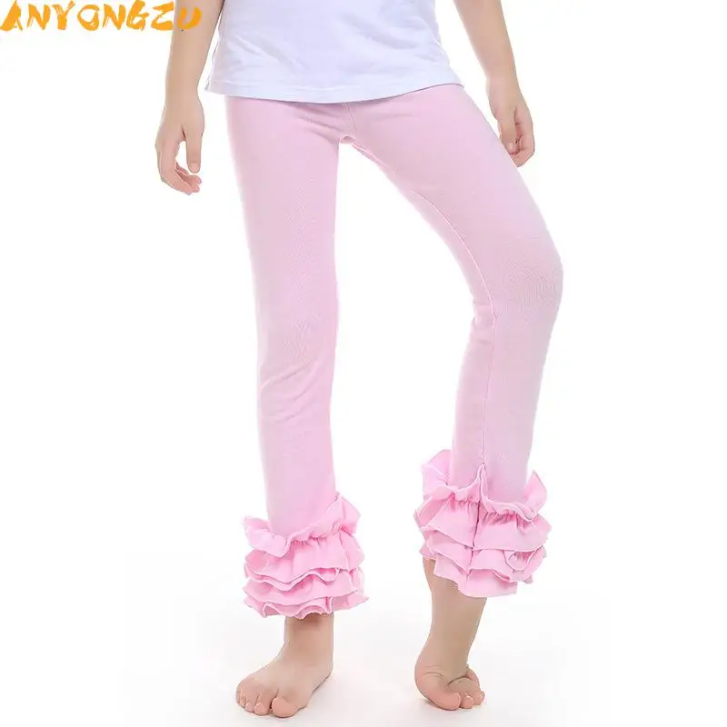 

Ruffles Pants Girls Cotton Lace Leggings Childrens Spring Fall Kids Leggings Pants New Boutique Candy Trouser 3pc/lot