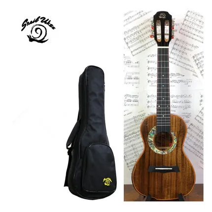 SNAILUKES S60 23 inch 26 inch Ukulele Concert Tenor Acoustic Acacia All Solid Wood Ykulele Glossy Finished With Bag Accessories