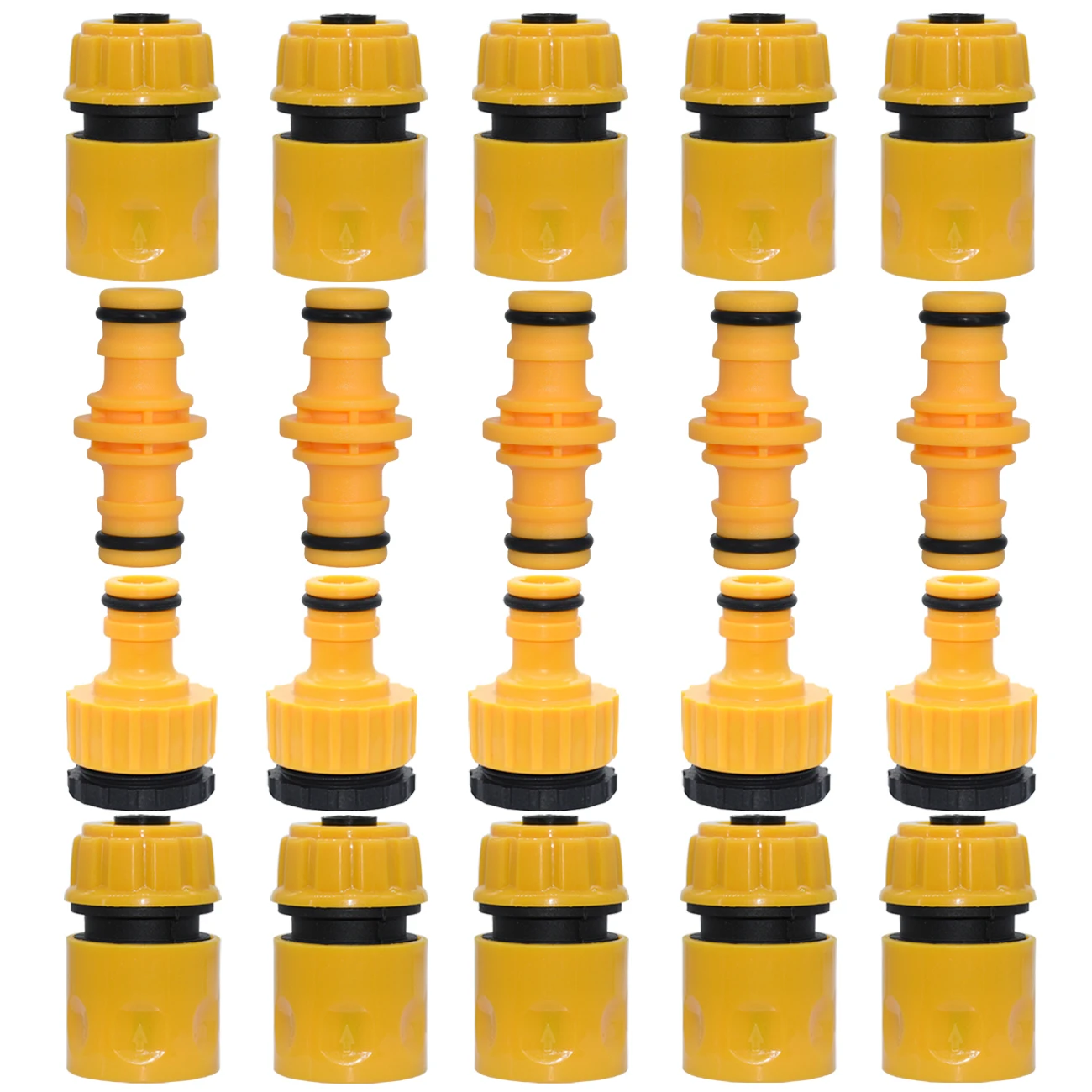 

SPRYCLE 20PC 1/2" Hose Tube Connector Repair Adapter Plug Quick Coupling Drip Irrigation 1/2'' 3/4'' Nipple Fitting Garden Tools