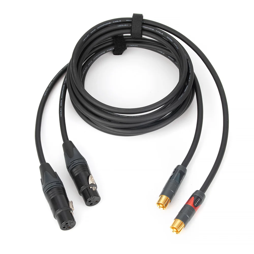 Handmade original mogami 2549 with neutrik plug Hifi RCA to XLR Cable High Quality RCA Male to XLR Male Cable