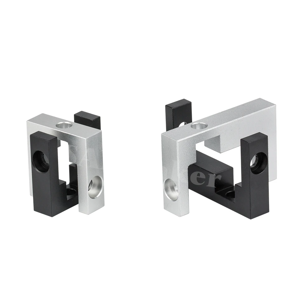 1set 3D Printer Parts 2020 2040 Profile Fixed Block With Screw Kit For MGN9 MGN12 Linear Guide Fixed Block For Cr10