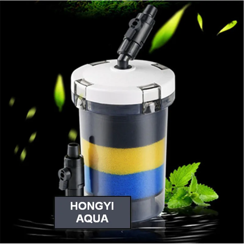 SUNSUN Transparent LW-602/LW-603 Aquarium Pre-filter With Filter Cotton Mini Fish Tank Filter Barrel Without Pump